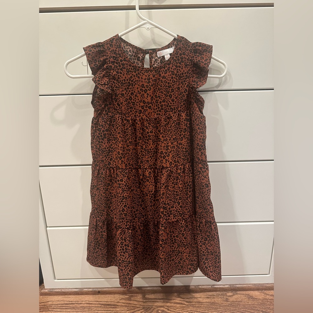 Leopard Print Kids Dress